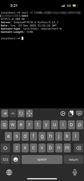 ipv6 connection from jio